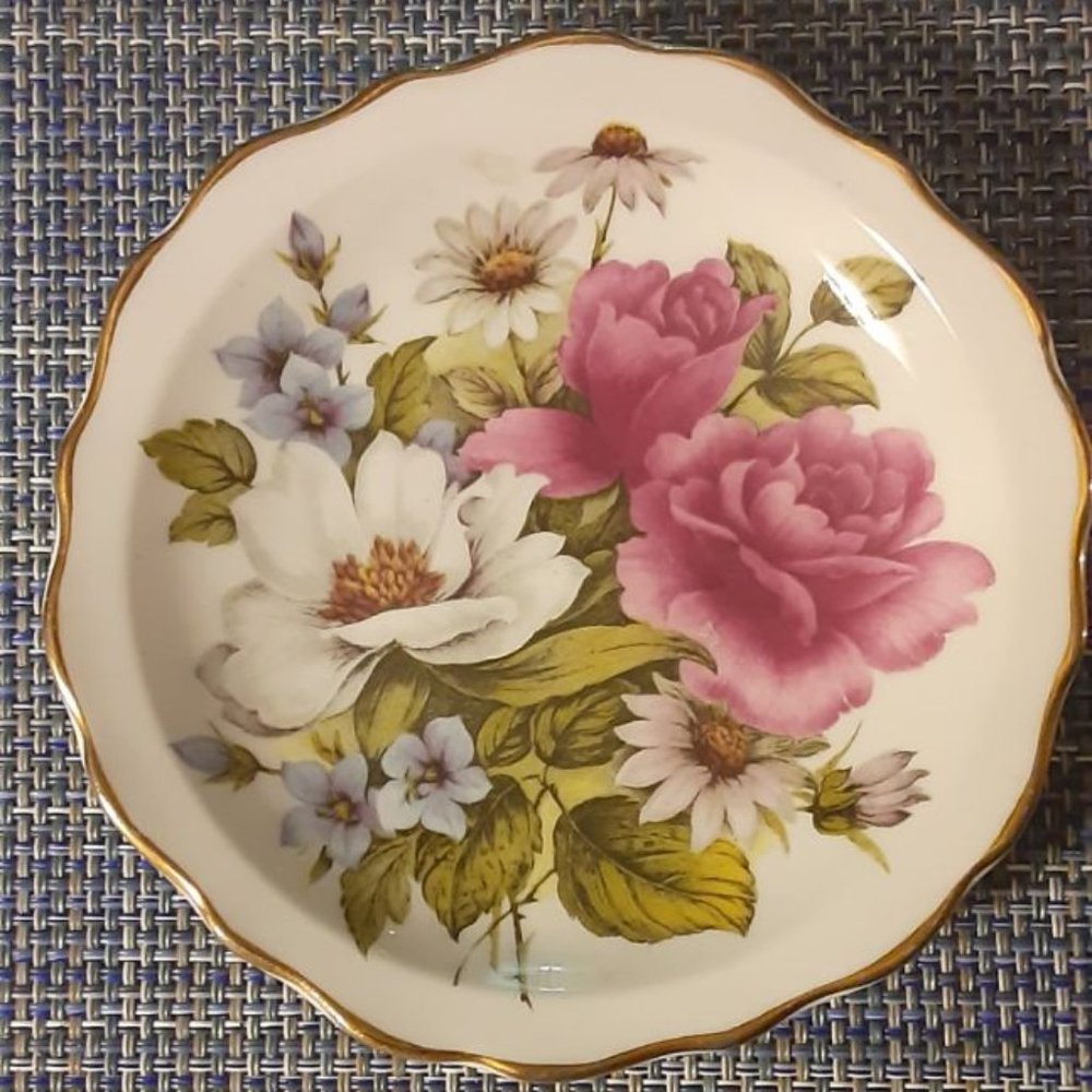 Floral Trinket Dish - Heritage Regency English Bone China